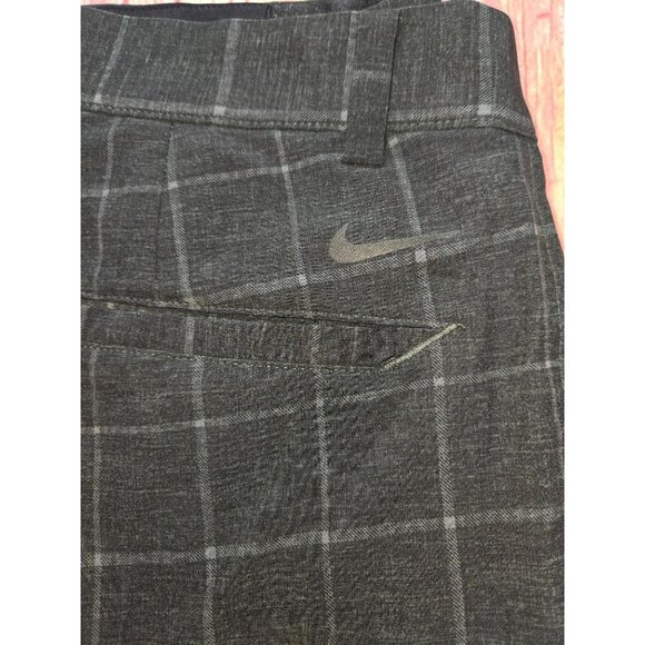 Nike Golf Mens Charcoal Checkered Dri-Fit Pants 32x30 - Picture 6 of 8